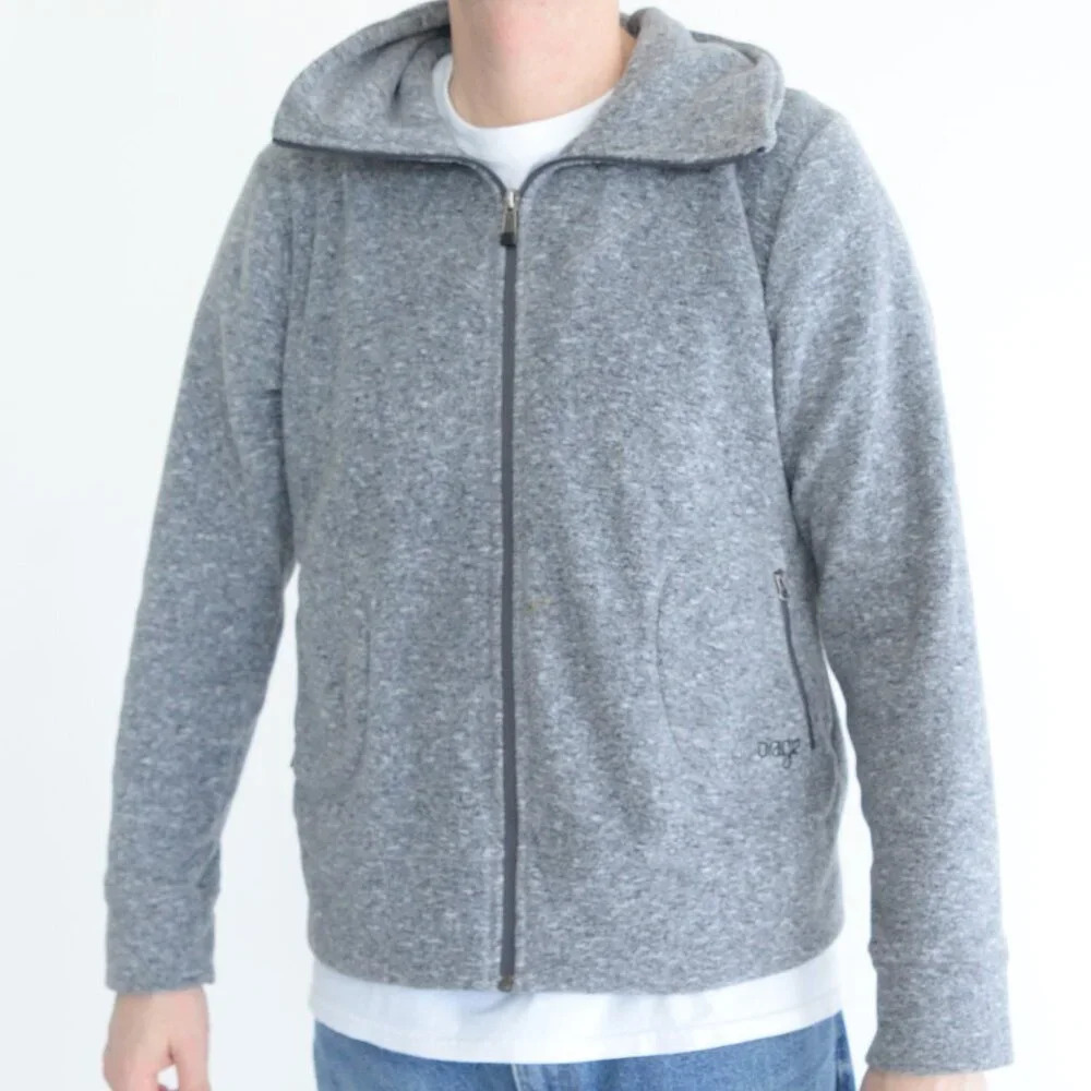 Orage Grey Zip Up  Fleece Outdoor Hiking Brand Sweater Size XL